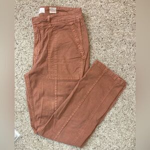 Anthropologie The Wanderer cotton linen utility pants w/ pockets
